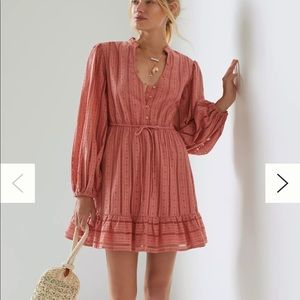 ANTHROPOLOGY Forever That Girl Eyelet Mini Dress